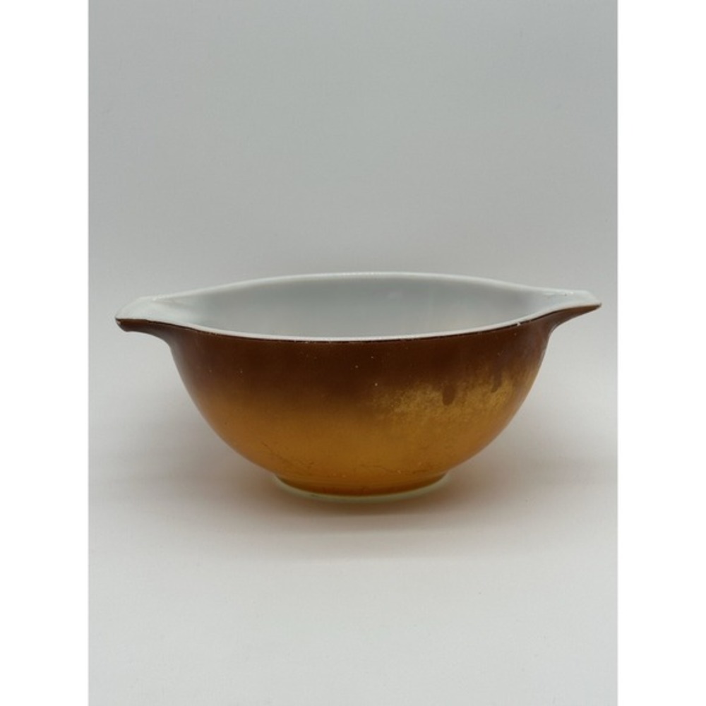 Vintage Tan/Brown Pyrex With‎ Handles 442 1.5 qt